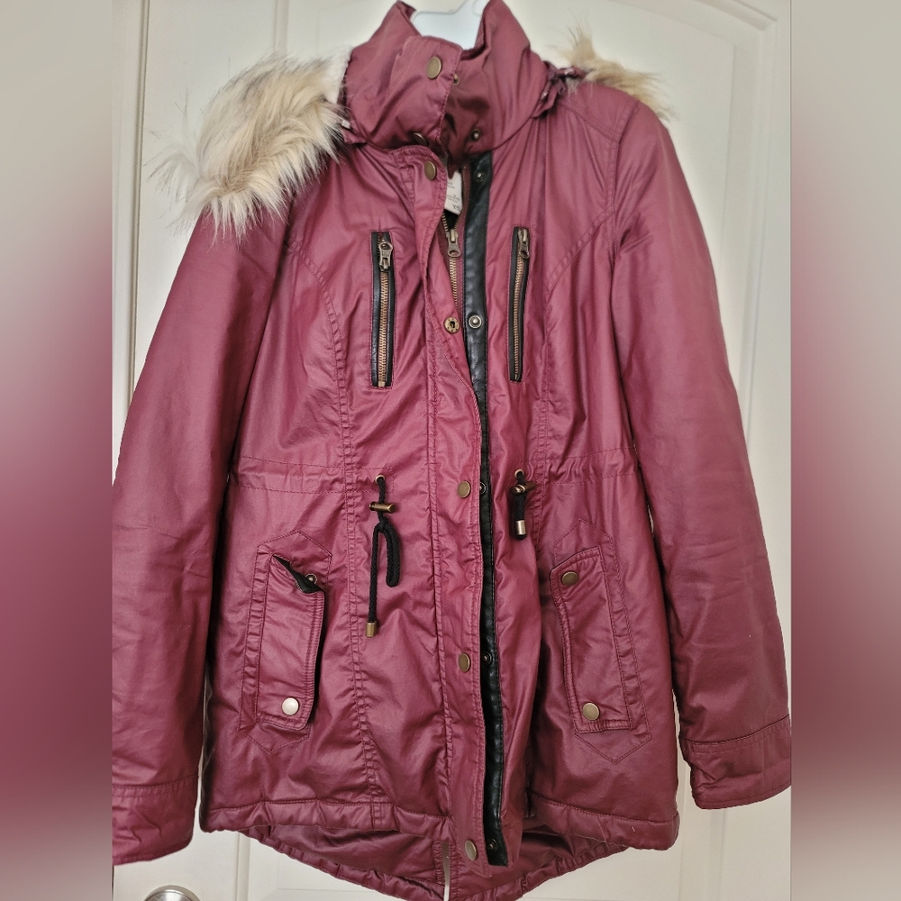 American Rag Black and Burgundy Jacket